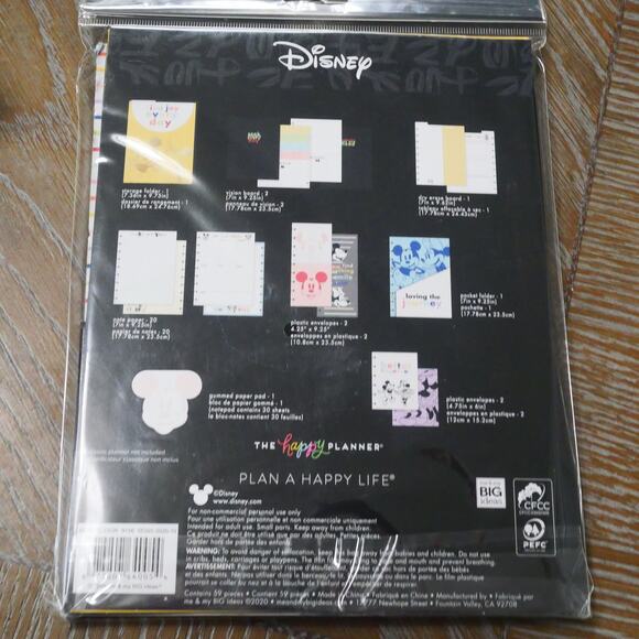 NEW Happy Planner Disney Minnie Mickey Classic Planner Companion Folders Papers - Picture 14 of 14